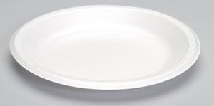 Plate, 10.25 poly foam. 1 comp