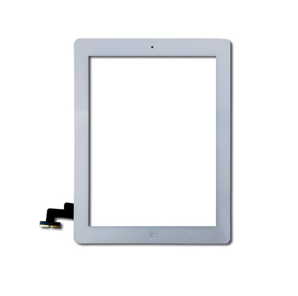 iPad 2 Full Assembly Digitizer with Adhesive and Home Button (White)