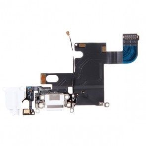 iPhone 6G Charging Port Flex Cable with Headpho white