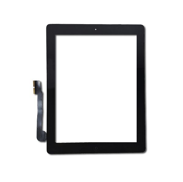 DIGITIZER FOR IPAD 4 (HOME BUTTON PRE-INSTALLED COMPATIBLE FOR IPAD 3) (BLACK)