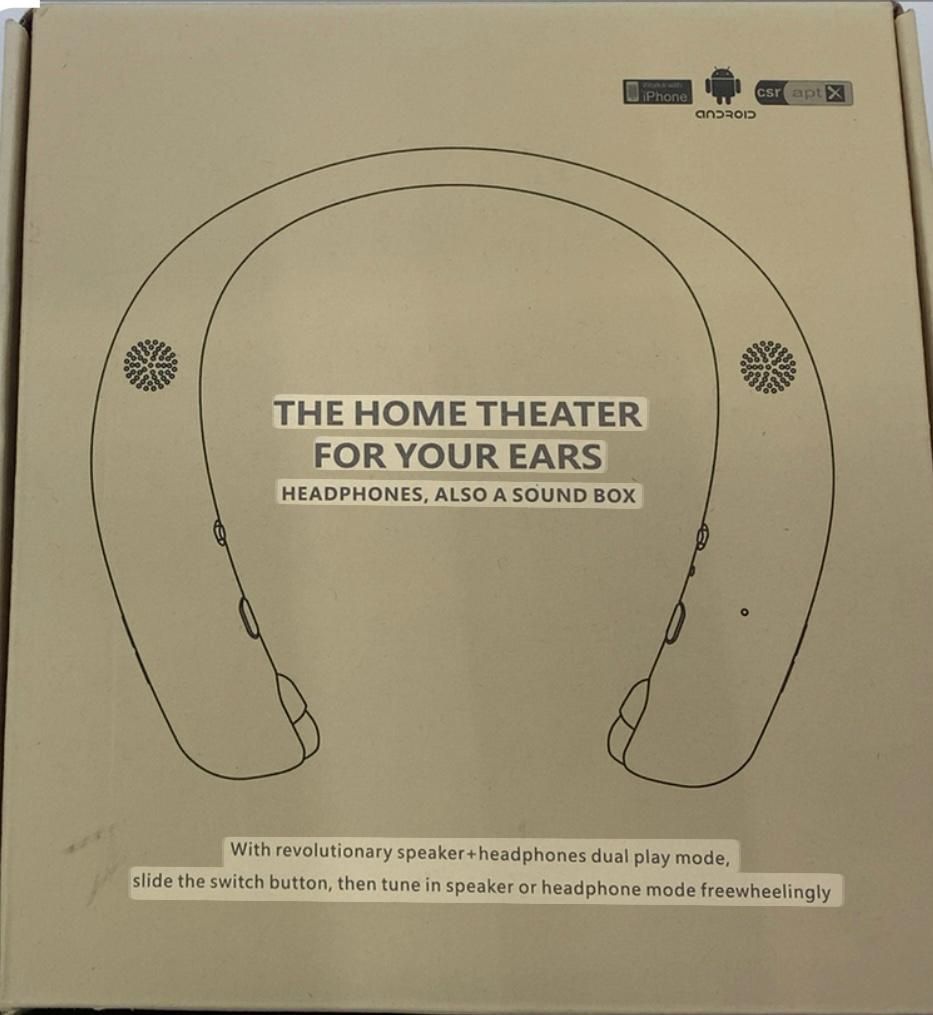 HOME THEATER BLUETOOTH WIRELESS HEADPHONES WITH SOUND BOX