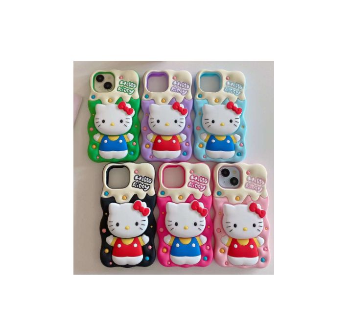 Invisible bracket silicone KT cat cartoon mobile phone case