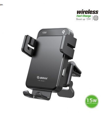 EH44BK 15W QI AUTOMATIC WIRELESS CHARGER AIR VENT CAR MOUNT