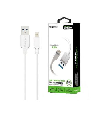 EC38P-TPC-WH: Esoulk 10 Ft Faster Speed Charging Cable For Type-C White