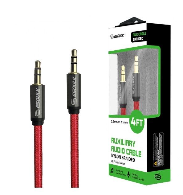 ESOULK EC32AUXRD Esoulk AUX Cable 4FT