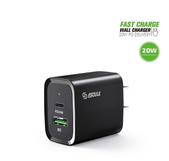 EA20-BK  20W PD&amp;QC Fast Wall Charger