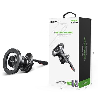 Esoulk Air Vent Magnetic Phone Holder / Mount (EK3001) - Retail Packaging Black