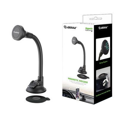 EH22P-BK Esoulk Car Dashboard Mount Long Magnetic Phone Holder Universal 360° Mounting Plate