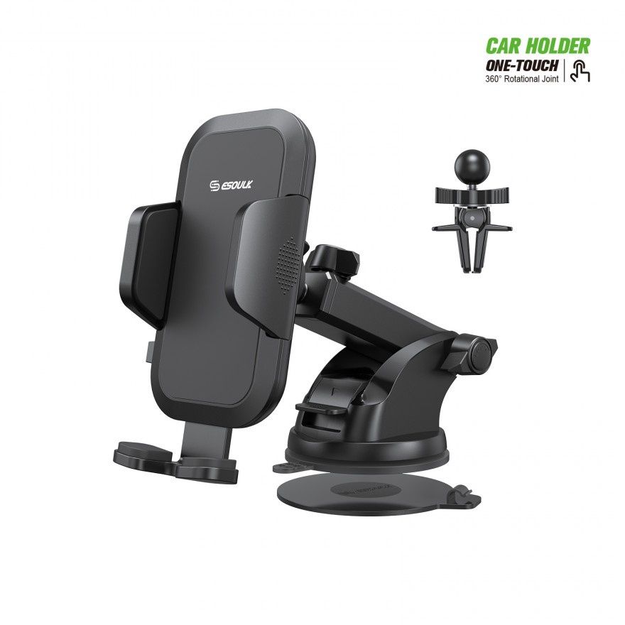 EH42BK:AIR VENT &amp; DASHBOARD 2 IN 1 CAR PHONE MOUNT(6/36)
