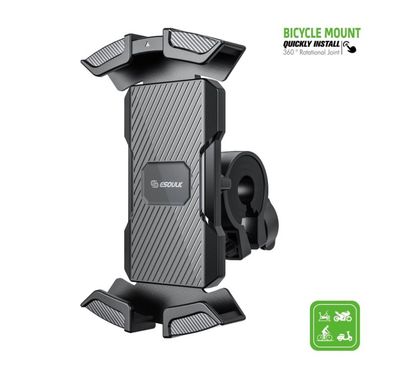 Esoulk Universal Bike, Bicycle, Scooter &amp; Golf Cart Smart Phone Holder Mount