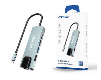 ESEEKGO HB-04 5 IN 1 USB-C Multifunction Adapter