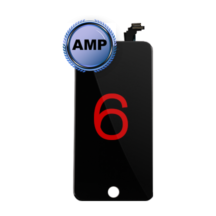 iPhone 6G LCD Digitizer Assembly AMP QUALITY LCD (Black)