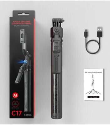 C17 AI Face Tracking Quadruped Selfie Stic