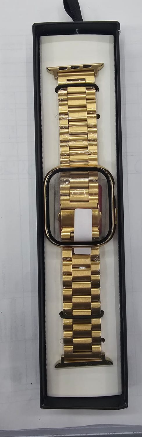 Electroplated pc with film case + three bead strap set