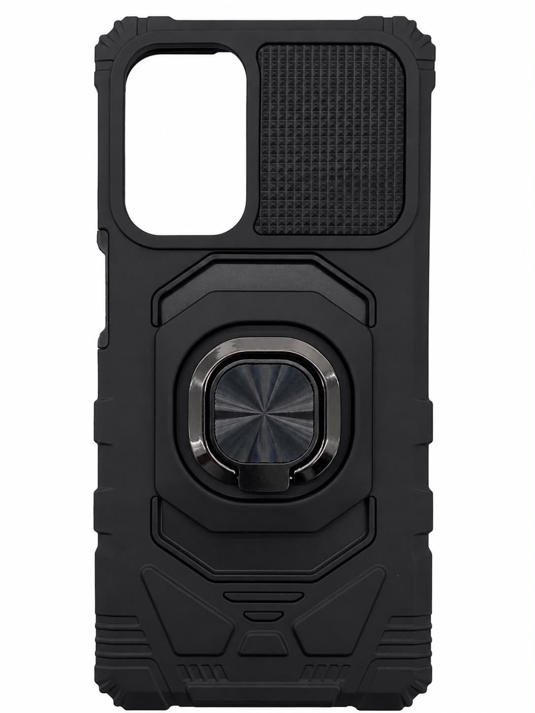 Robotic Hybrid with Magnetic Ring Stand Case Cover Samsung A23 4G/5G - Black