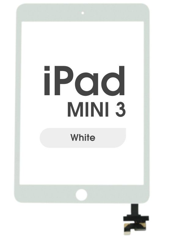 iPad Mini 3 Full Assembly Digitizer with Adhesive AMP (White)