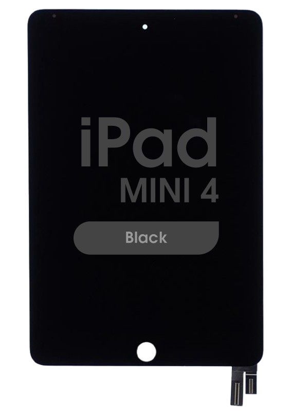 iPad Mini 4 LCD and Digitizer Assembly (Sleep / Wake Sensor Flex Pre-Installed) (Black) - A1538 A1550