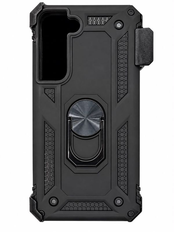 Holster Magnetic Ringstand Clip Cover Case For Samsung Galaxy S22- Black