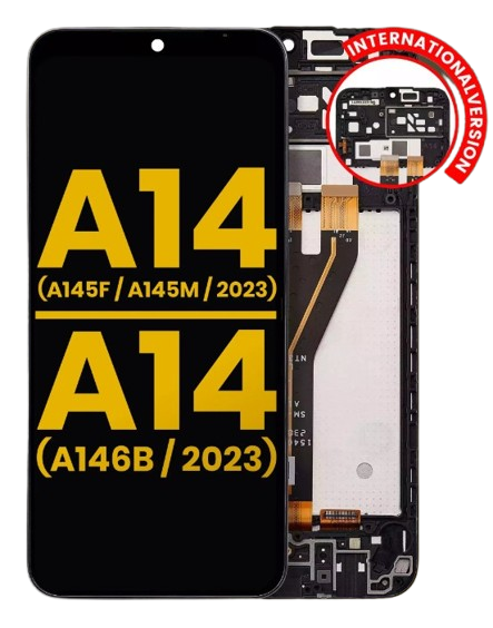 LCD ASSEMBLY WITH FRAME COMPATIBLE FOR SAMSUNG GALAXY A14 4G (A145P / 2023) (IS)