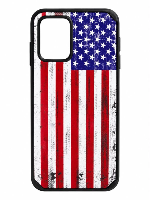 Tough Strong Hybrid (Magnet Mount Friendly) Case for Motorola G POWER 5G 2023 - USA Flag