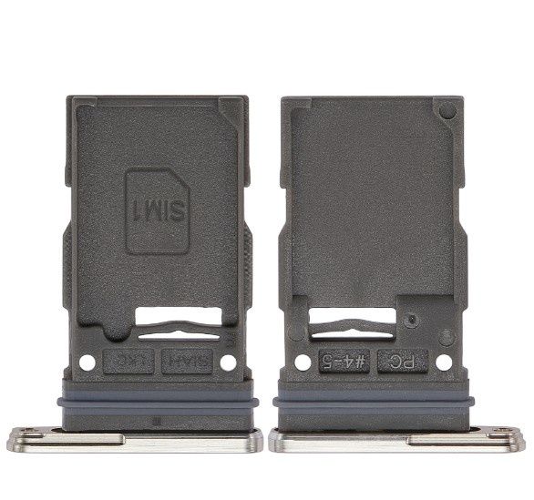 Single Sim Card Tray Compatible For Samsung Galaxy S23 Ultra 5G (Cream)