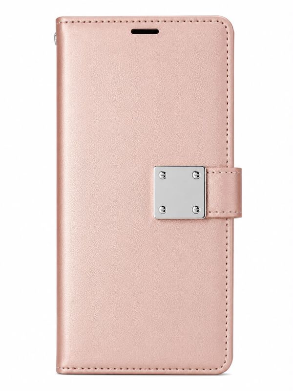Wallet ID Card Holder Case for Google Pixel 7 - Rose Gold