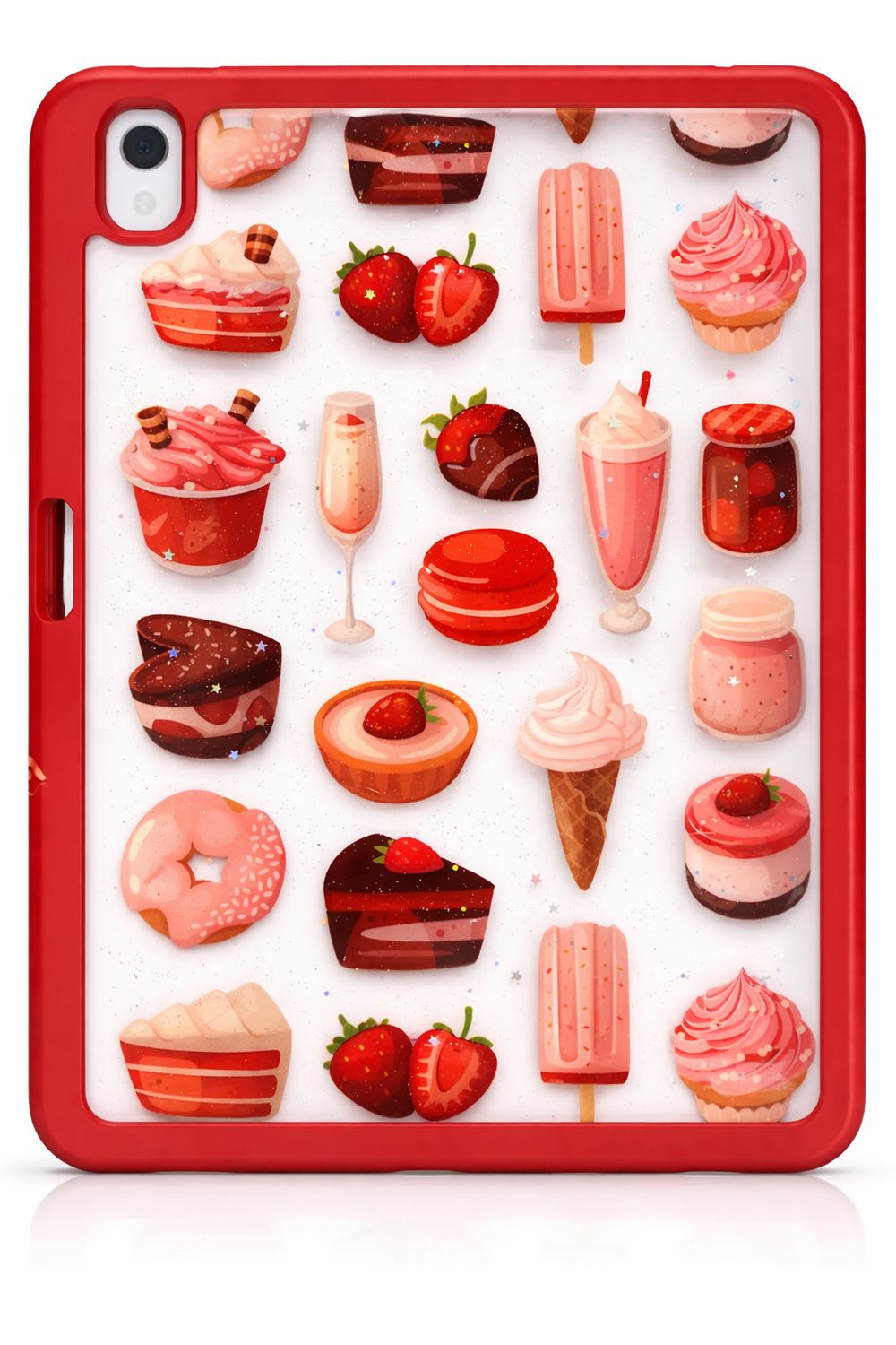 10.9 ACRYLIC GLUE IPAD CASE (red)