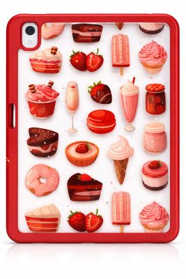 10.9 ACRYLIC GLUE IPAD CASE (red)