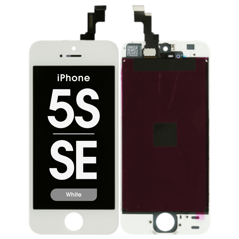 LCD Screen and Digitizer Assembly for iPhone 5S &amp; SE lcd Standard (White)