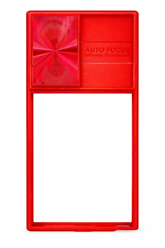 For Samsung s23 FE 5G Fusion Transparent Clear Hybrid Case Cover - Red
