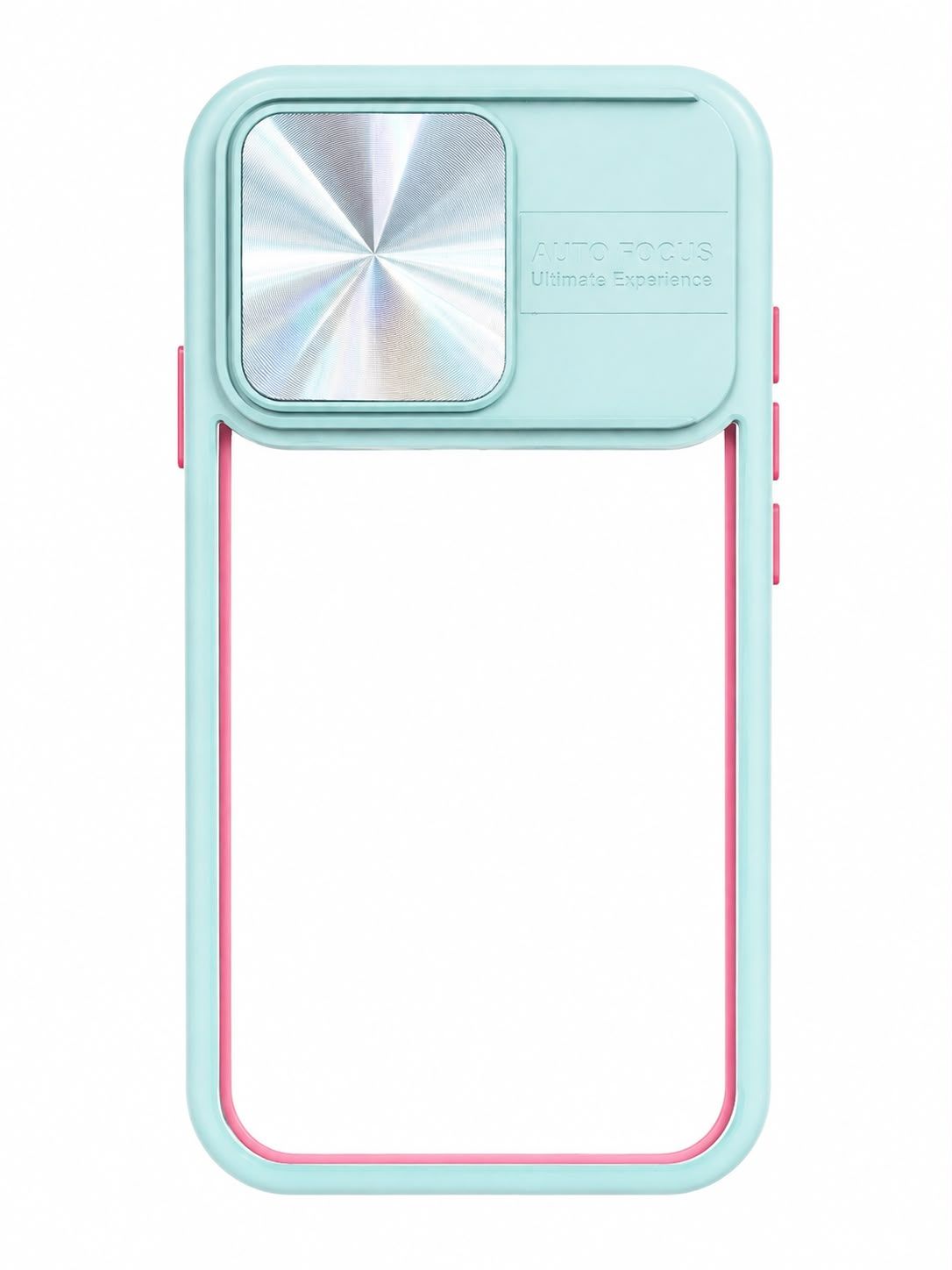 CF Hidden Camera Lens  Protector Case for Iphone 14 Pro- Blue