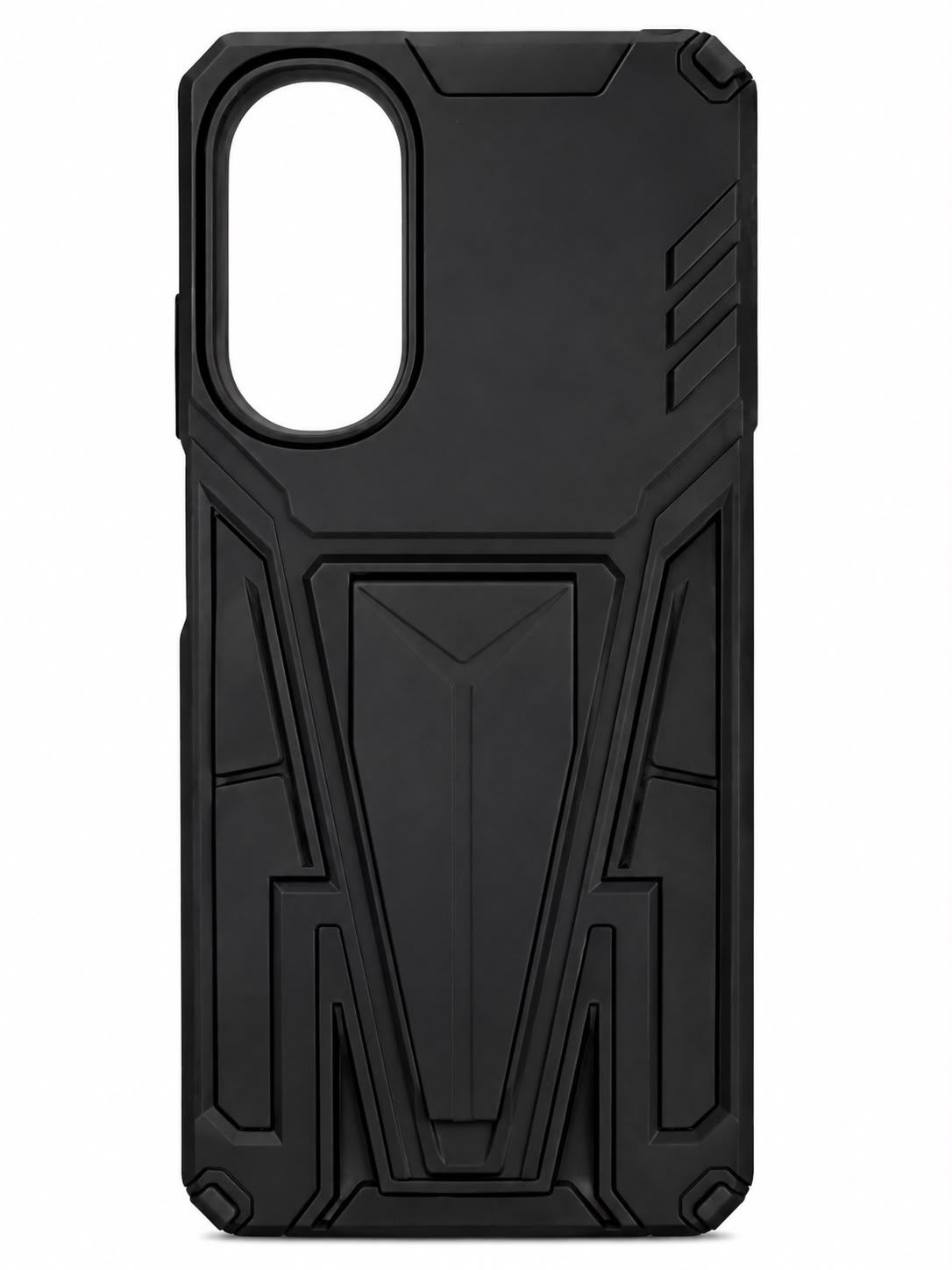 Alien Design Shockproof Kickstand Magnetic Hybrid Case for Moto G 5G 2022 - Black