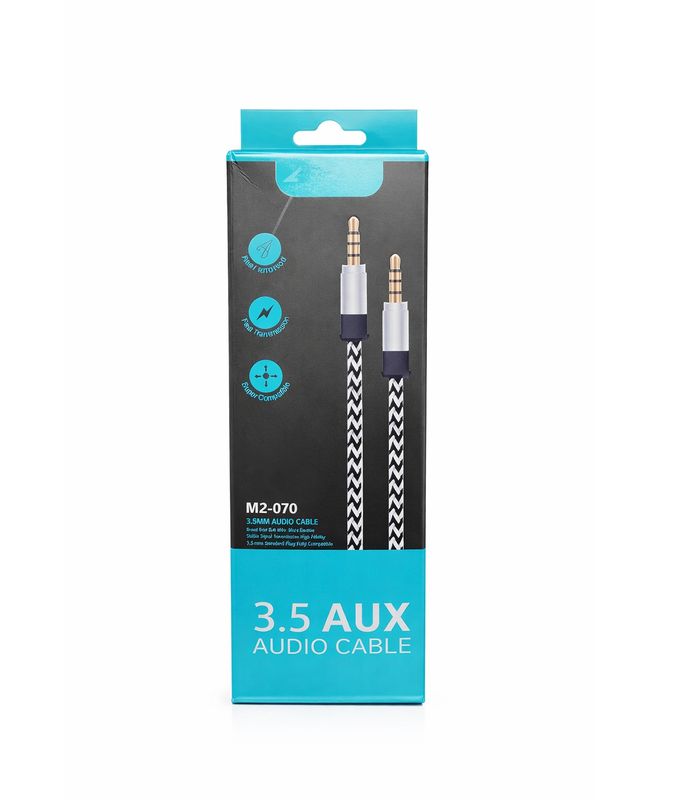 JACK 3.5MM EARPHONE HEADSET BRAIDED IN BOX