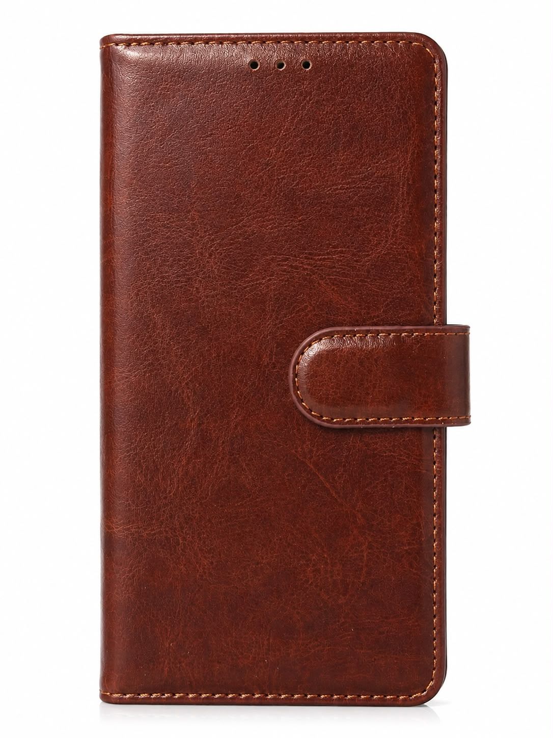 Luxury Wallet Card ID Zipper Money Holder Case Cover for Moto G 5G 2022 - Brown
