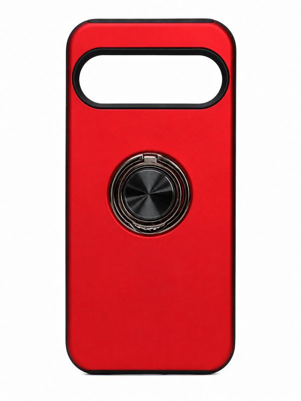 Chief Oil Painted Magnetic Ring Stand Hybrid Case Cover for Google Pixel 9/ 9 Pro 6.3 inch - Red