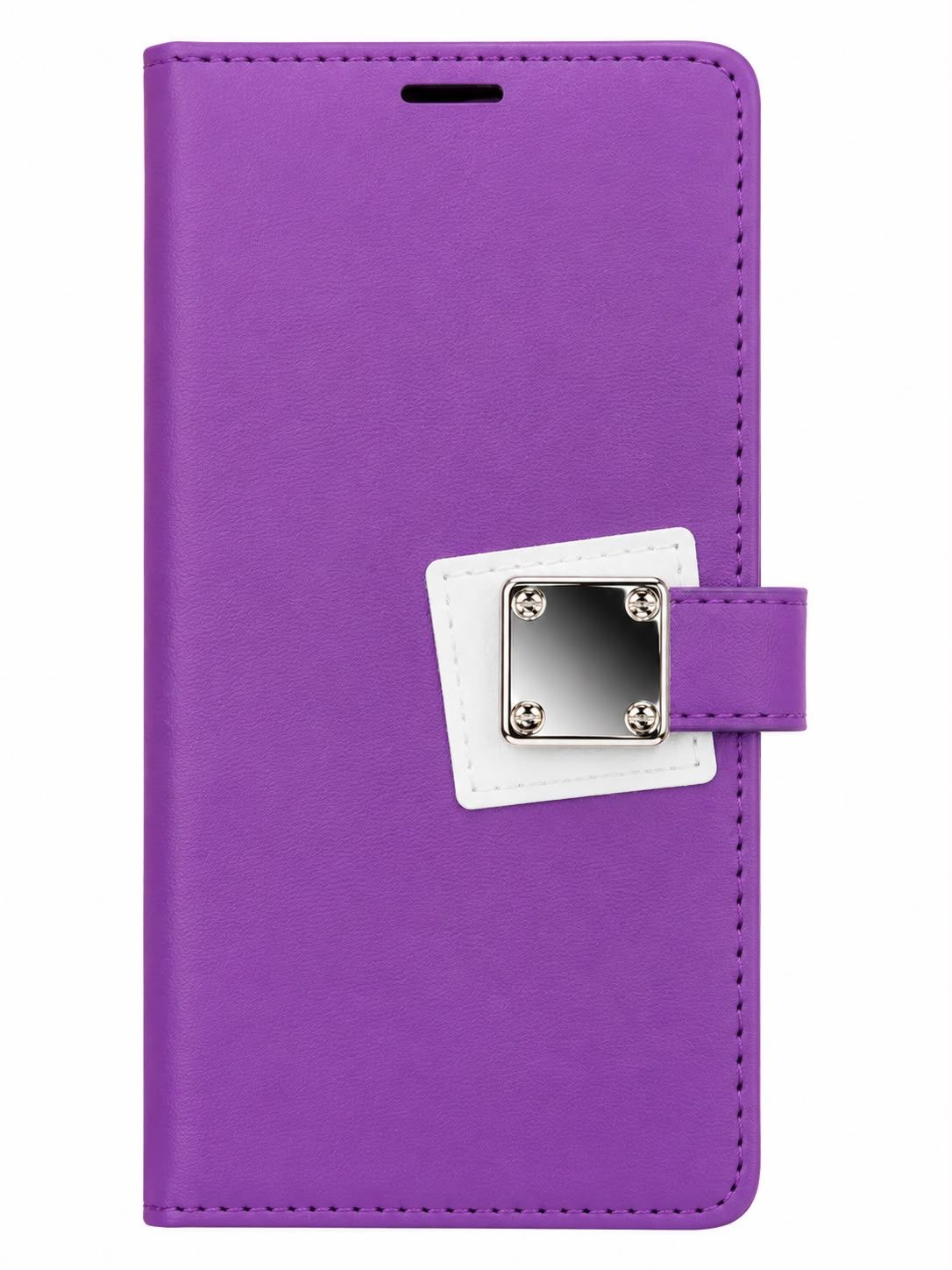Wallet ID Card Holder Case Cover for Samsung Galaxy s24 Ultra - Dark Purple