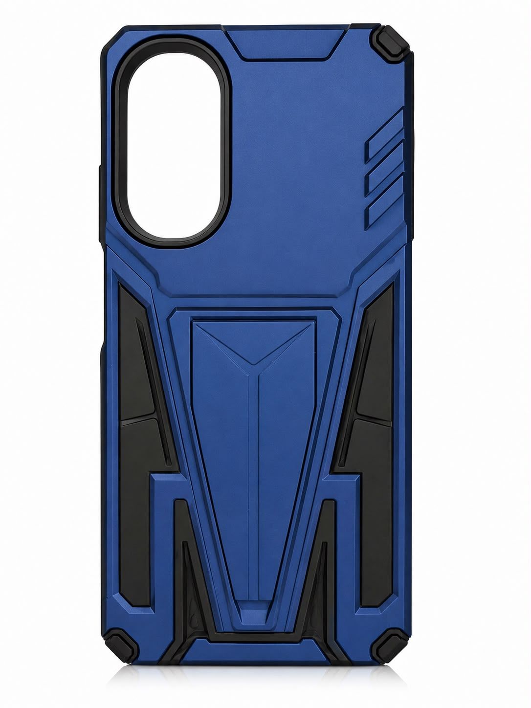 Alien Design Shockproof Kickstand Magnetic Hybrid Case for Moto G 5G 2022 - Blue