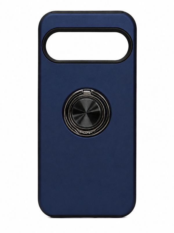 Chief Oil Painted Magnetic Ring Stand Hybrid Case Cover for Google Pixel 9 Pro XL 6.8 inch - Dark Blue