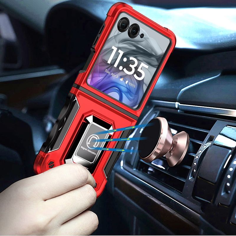 Motorola Razr 2024 OPTIMUM Magnetic Ring Stand Hybrid - Red