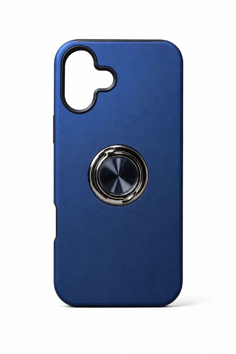 CHIEF Oil Painted Magnetic Ring Stand Hybrid Case Cover for Iphone 16 Pro Max 6.9 inch - Dark Blue