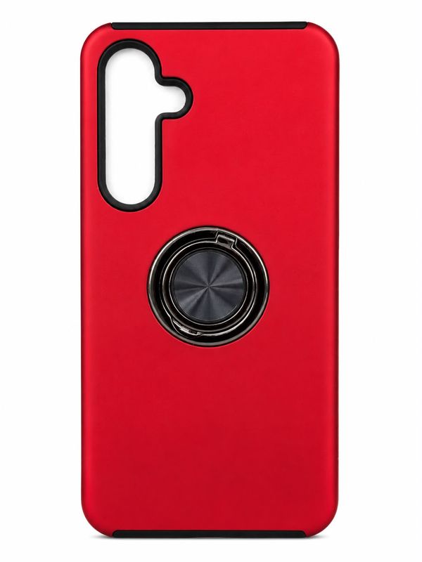 CHIEF Oil Painted Magnetic Ring Stand Hybrid For Samsung S24 FE- Red