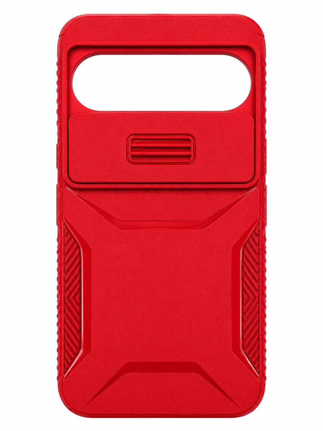 Ultimate U Design Hybrid with Camera Window Covering for Google Pixel 9/9 Pro 6.3 inch - Red