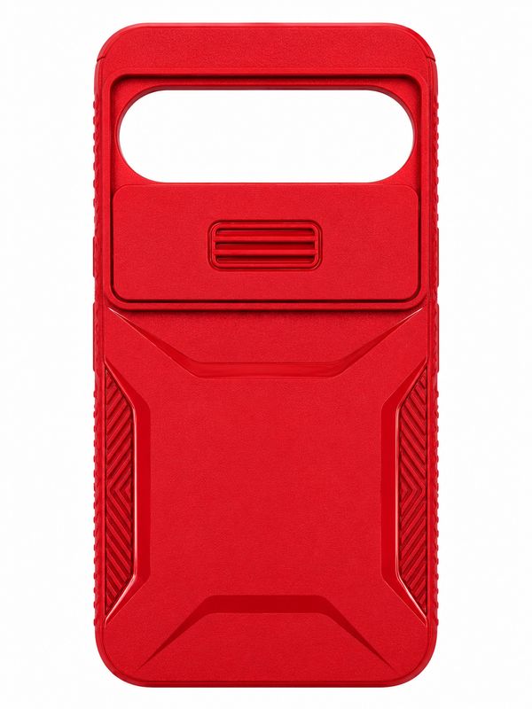Ultimate U Design Hybrid with Camera Window Covering for Google Pixel 9/9 Pro 6.3 inch - Red