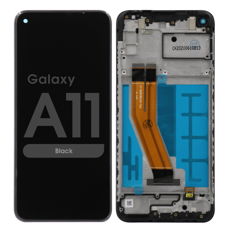 SAMSUNG GALAXY A11 LCD AFTER MARKET (IS) WITH FRAME BLACK A115 2020