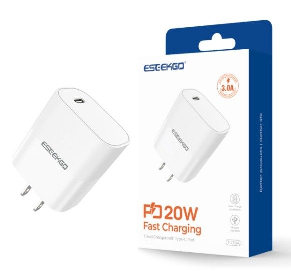 ESEEKGO brand T-22UA PD-20W charging head