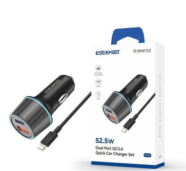 ESEEKGO brand CC-52L car charging set 52W