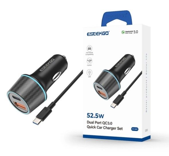 ESEEKGO Brand CC-52C Car Charging Set 52W