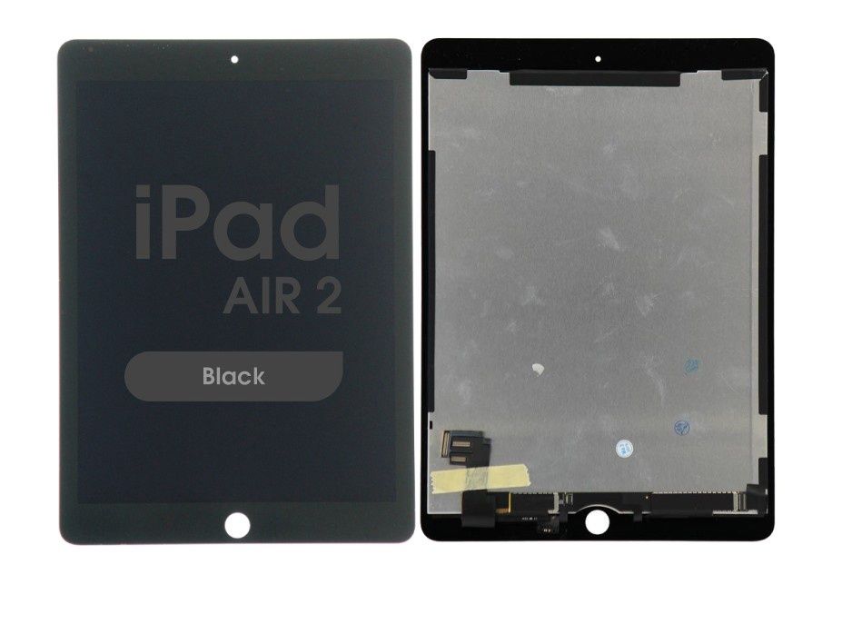 iPad Air 2 LCD Digitizer Assembly (Sleep / Wake Sensor Flex Pre-Installed) - A1566 A1567 (Black)