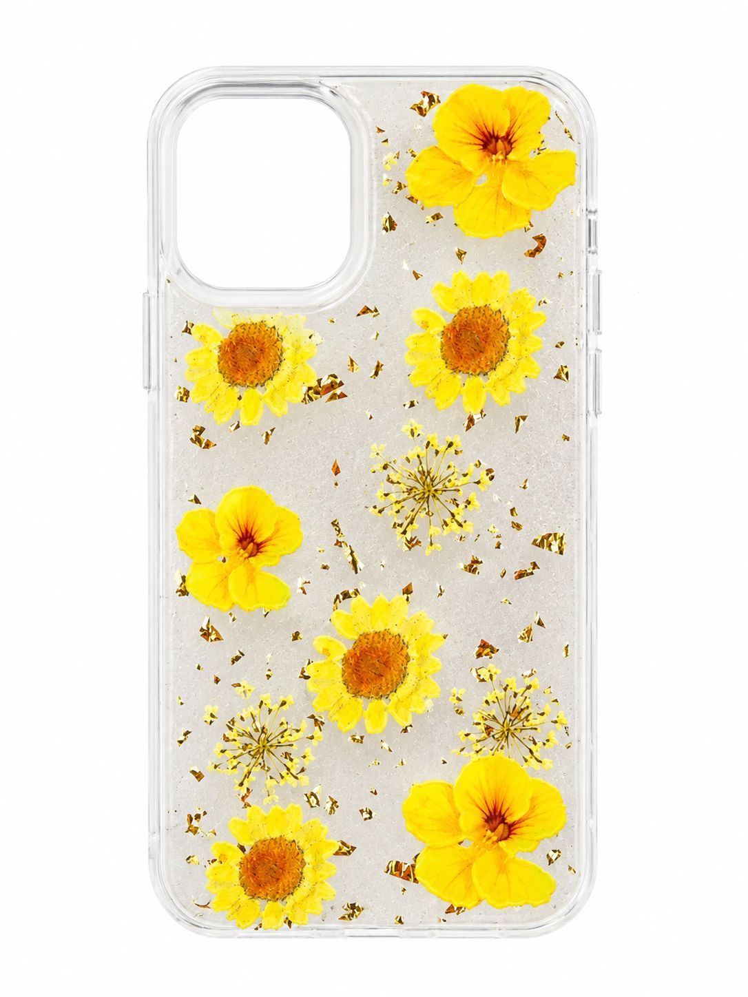 Printed Sunflower Transparent Case for Iphone 13 Mini/ 12 Mini