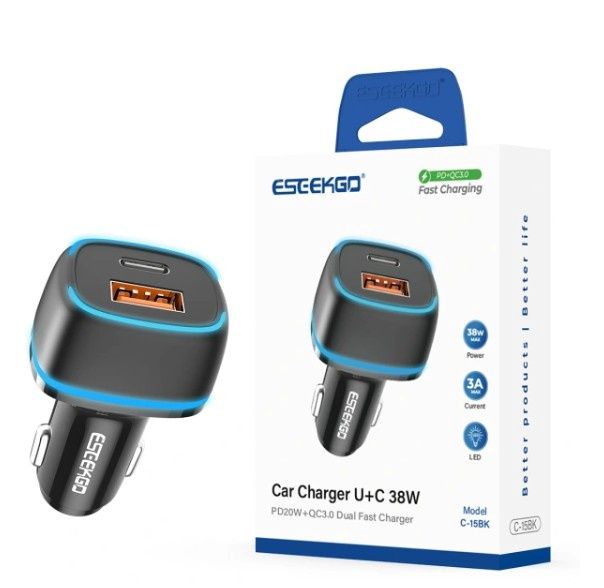 ESEEKGO brand C-15Bk car charger Black
